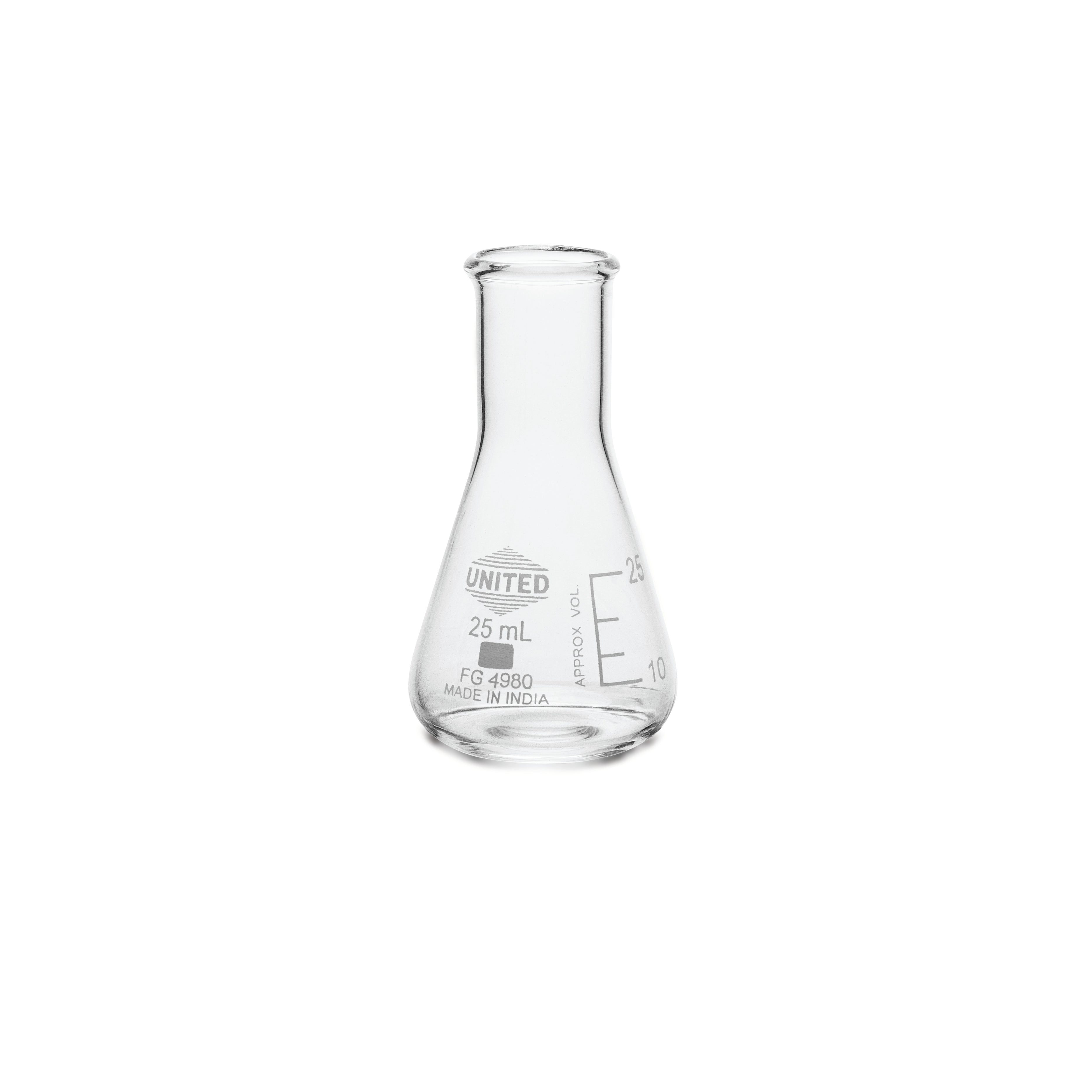 Erlenmeyer Flask, Narrow Mouth, Borosilicate Glass, 5000ml