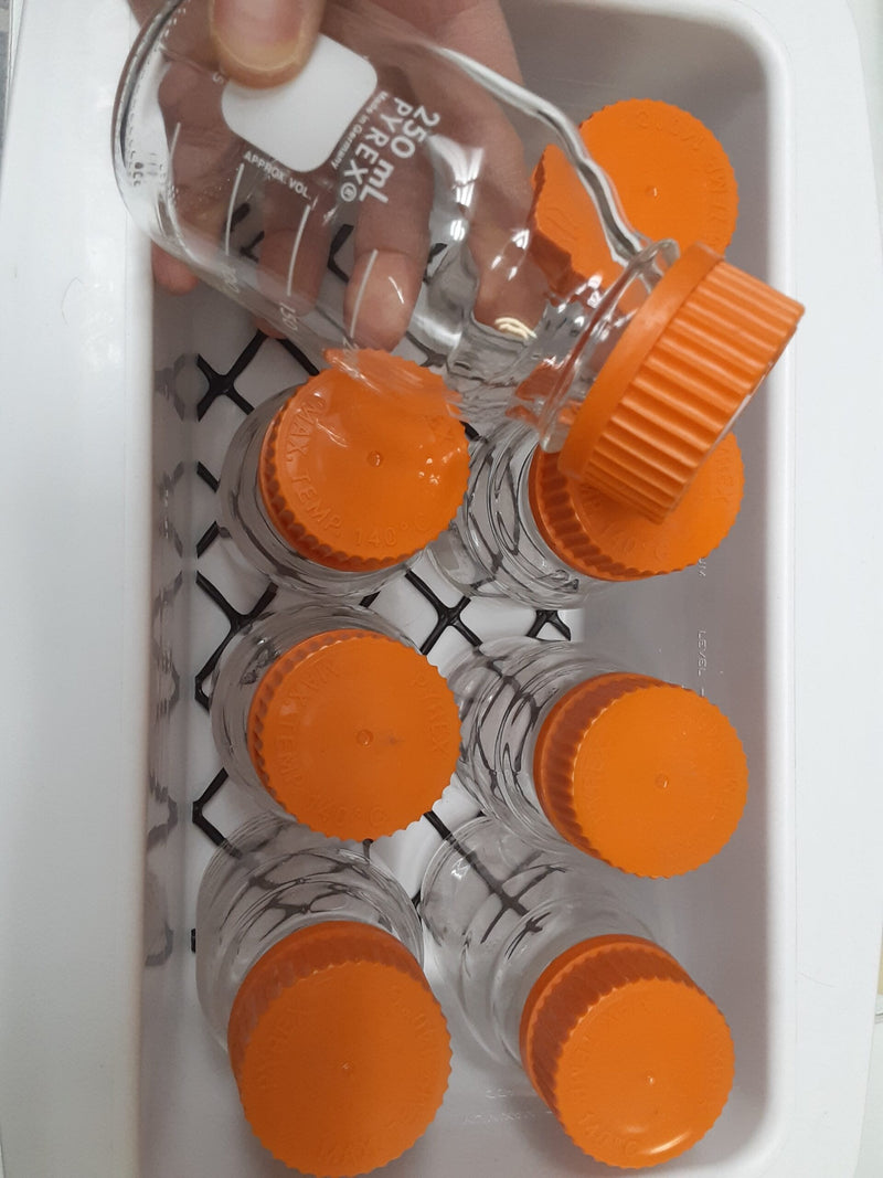 Dual Poly Pro Water Bath RS-PB-200 250mL Pyrex bottles