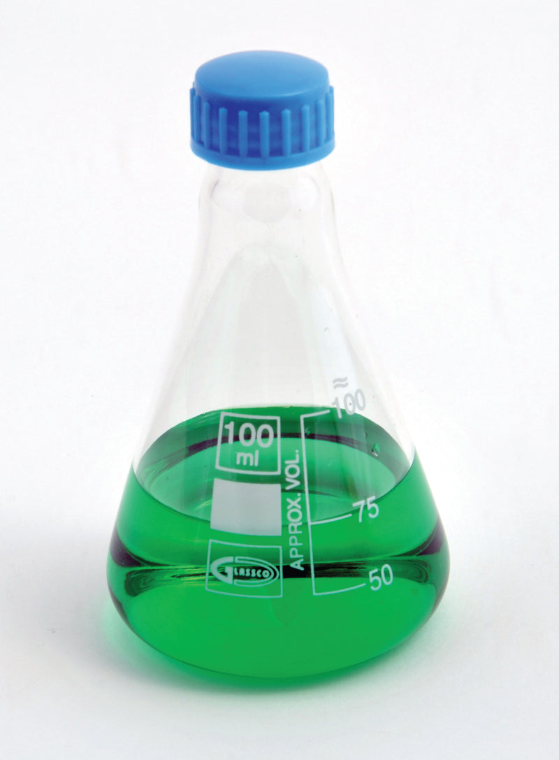 Erlenmeyer Flasks, with Screw Cap