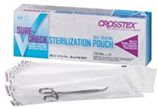 Crosstex Sterilization Pouches, 5.25" x 10" Size